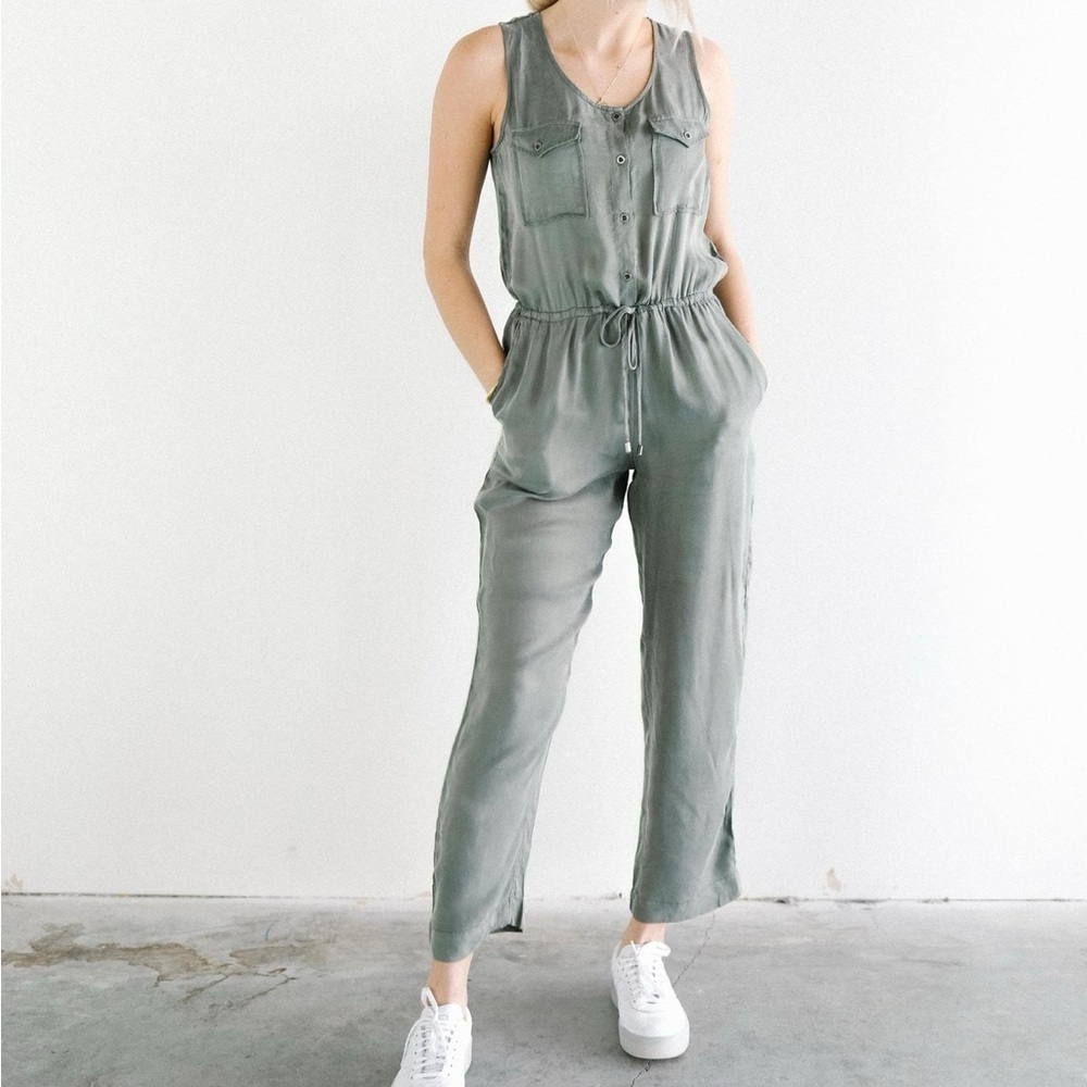 Rails Scout Sleeveless Pant Jumpsuit Sage Size Xs